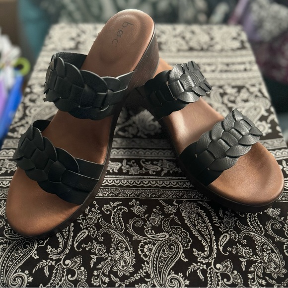 B.O.C Jillian Wedge Slides - Picture 1 of 5